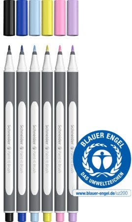 Brush pen Paint-It 070 assorted Wallet 6 pieces V1 5+1