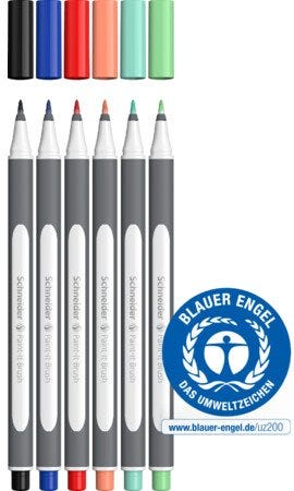 Brush pen Paint-It 070 assorted Wallet 6 pieces V2 5+1