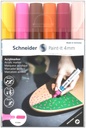 Acrylic Marker Paint-It 320 4mm Wallet Set3 6 Pieces Assorted