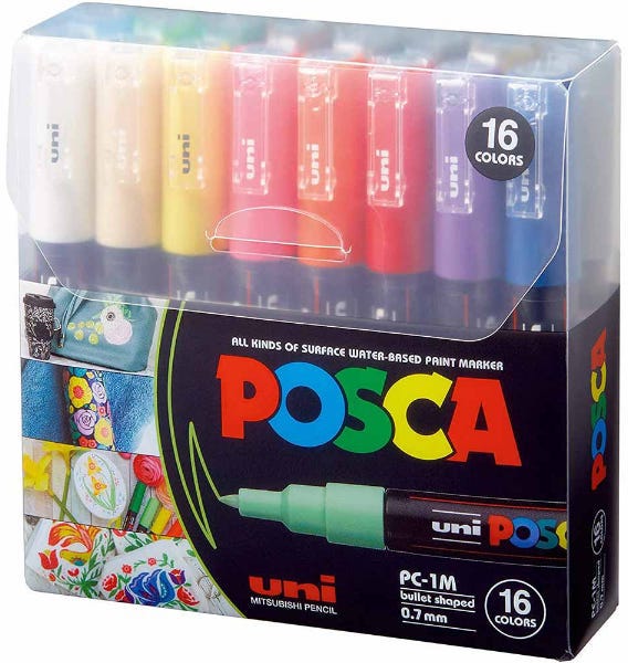 Uni Posca PC-1M Bullet PAC=16C