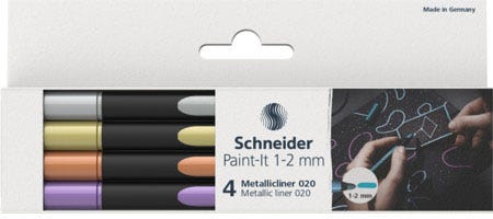 Metallic liner Paint-It 020 1-2mm Wallet 4 pieces assorted