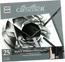 Black & White Set Of 25 Pcs, Tin Box