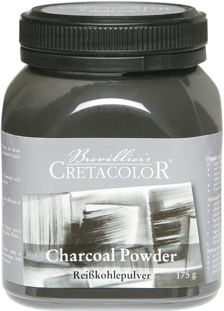 Charcoal Powder, 175 G In ClEAr Plastic Container