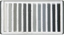 Grey Chalks Set Of 12 Pcs Assortment In Cardboard Box
