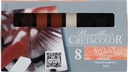 Set Of Thick Art Sticks, Assorted, 8 Pcs Per Cardboard Box (White Chalk, Charcoal, Sanguine Oil And