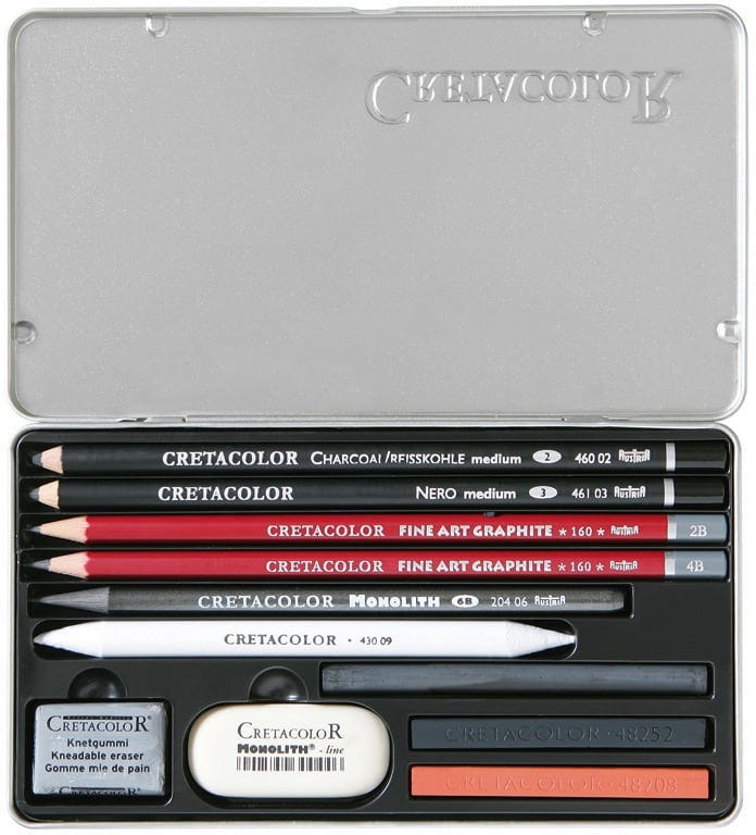 Sketching & Drawing Set Of 12 Pcs - Teacher'S Choice Beginner, Art Set