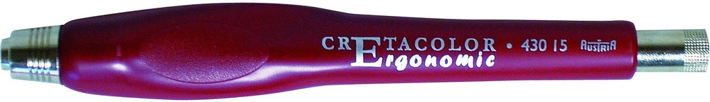 Lead Holder Ergonomic, Red Plastic, Incl. Sharpener, For 5.6mm Leads