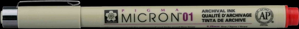 PIGMA MICRON 01 RED#