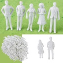 Human Figure Model 1:75 Set 4Pcs White