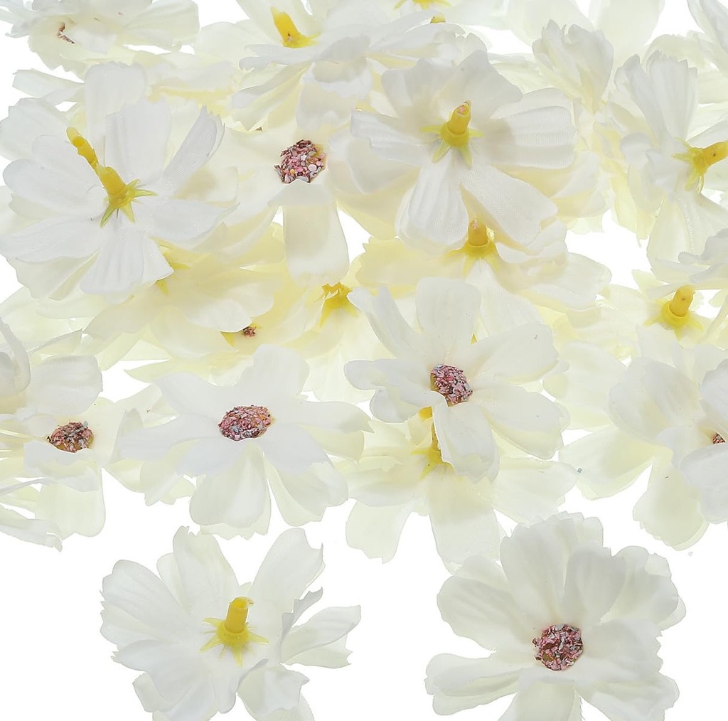 Artificial Flower Set of 6 White