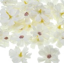 Artificial Flower Set of 6 White