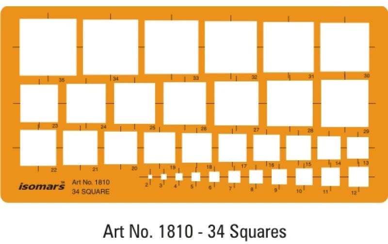 34 Squares Template