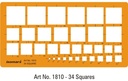 34 Squares Template