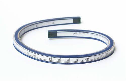 Flexible Curve With Marking And Inking Edge 60cm - Made In Taiwan