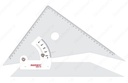 Adjustable Set Square - Acrylic with Engraved Marking 30cm / 12"