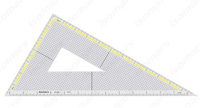 Set Square Graphic - 60° - 20cm / 8"