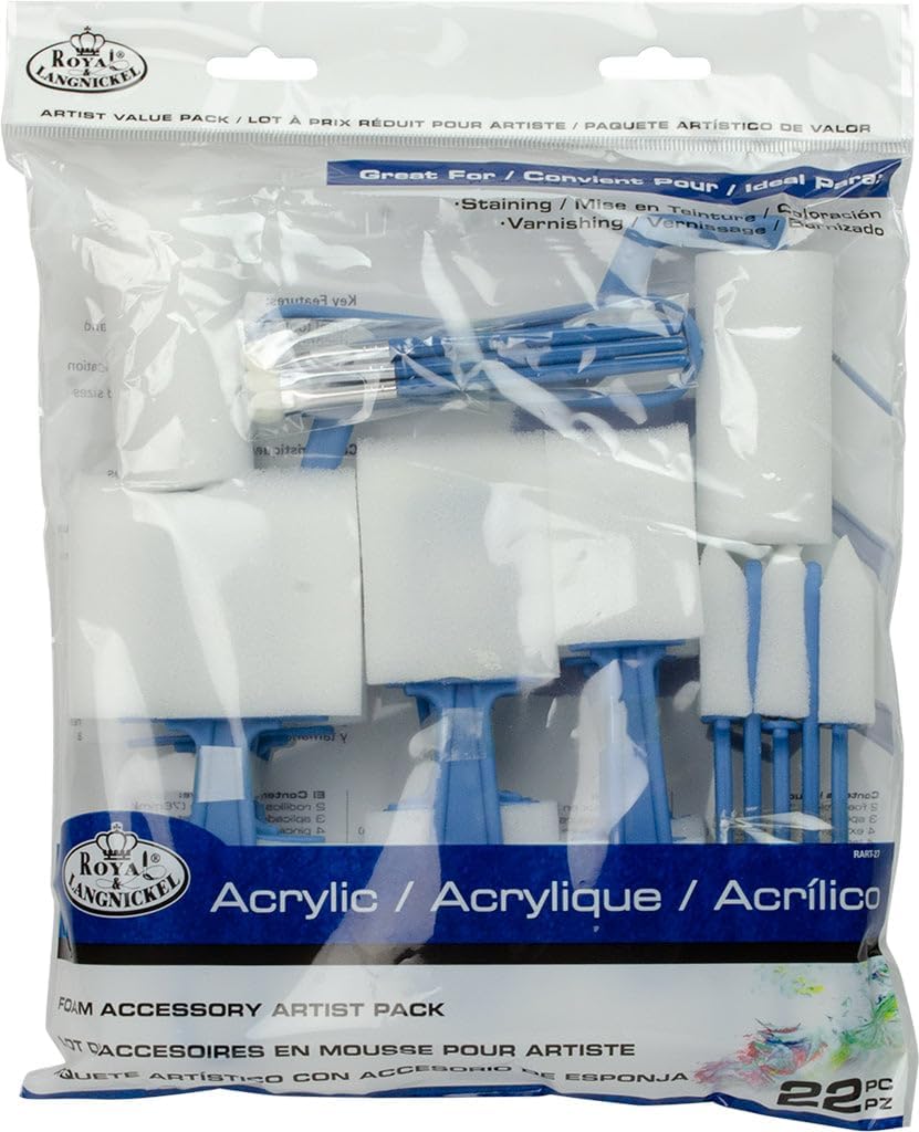 22Pc Foam Accessory Artist Pac