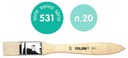 Spalter Chungking bristle brush for varnishing and oil painting series 531, 20 mm