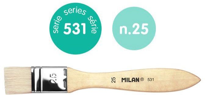 Spalter Chungking bristle brush for varnishing and oil painting series 531, 25 mm