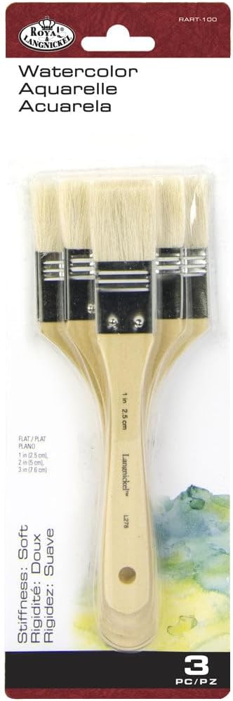 LARGE AREA BRUSH 3PK GOAT HAIR