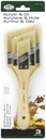 3Pc White Bristle Angular Brus