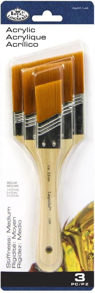 3Pc Gold Taklon Angular Set