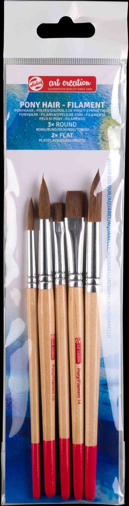 Talens Art Creation Watercolor brush set pony/polyester | 5 brushes