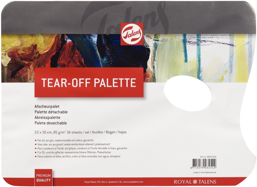 Talens Tear-Off Palette 22 X 30 Cm