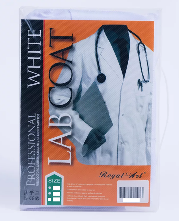 Lab Coat White L Size