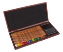 Wooden Box Rembrandt Polycolor + Art Design 48 Pcs