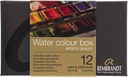 Rembrandt Watercolor metal tin set | 12 pans + brush
