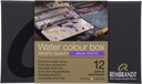 Rembrandt Watercolor metal tin set Specialty color Selection | 12 pans + brush