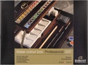 Rembrandt Watercolor wooden box set Professional | 28 pans + accessories