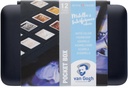 Van Gogh Watercolor pocket box specialty colors | 12 half pans