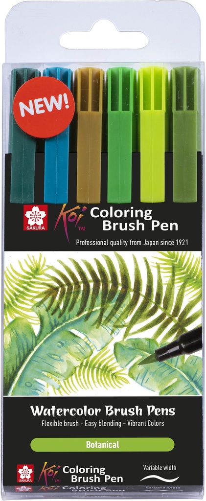 KOI COLOR BRUSH BOTANIC.SET 6#