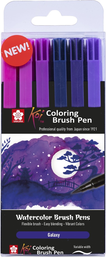 KOI COLOR BRUSH GALAXY SET 6#