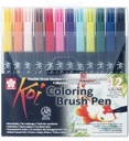 Sakura Koi Coloring Brush Pen set | 12 colors