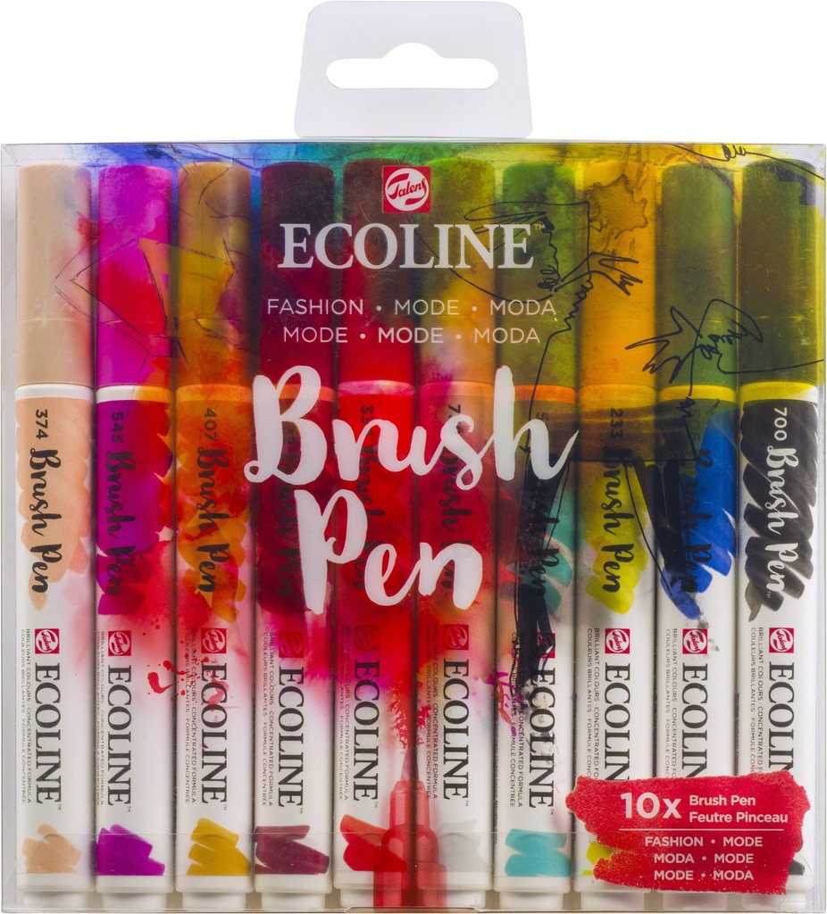 Ecoline Brush Pen set Fashion | 10 colors
