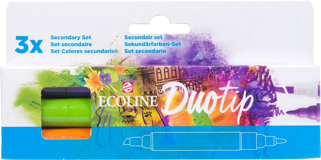 Ecoline Duotip marker set Secondary | 3 colors