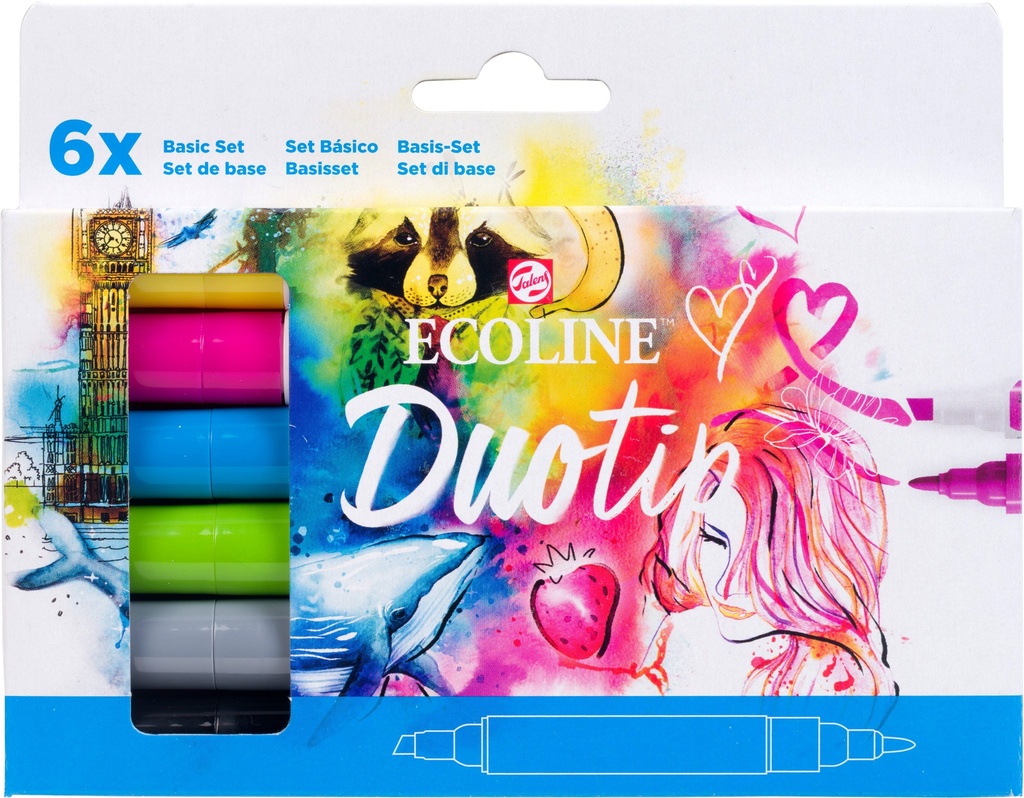 Ecoline Duo Tip Basic Set 6