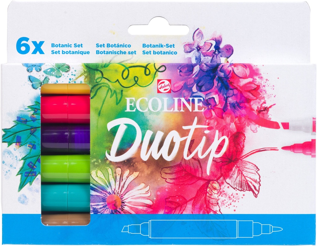 Ecoline Duo Tip Botanic Set 6