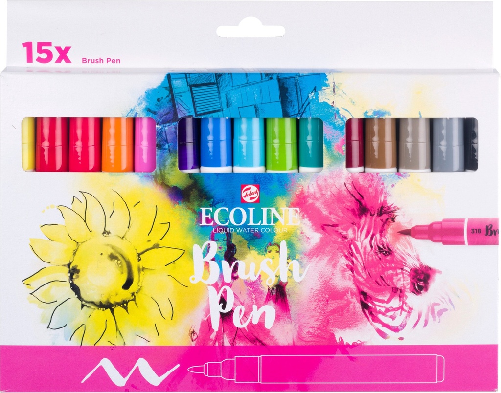 Ecoline Brushpen X15 Prim.Cb