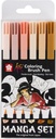 Sakura Koi Coloring Brush Pen Manga set | 6 colors