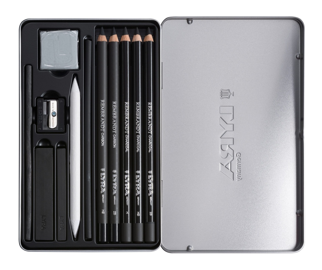 Metal Case Rembrandt Charcoal Set