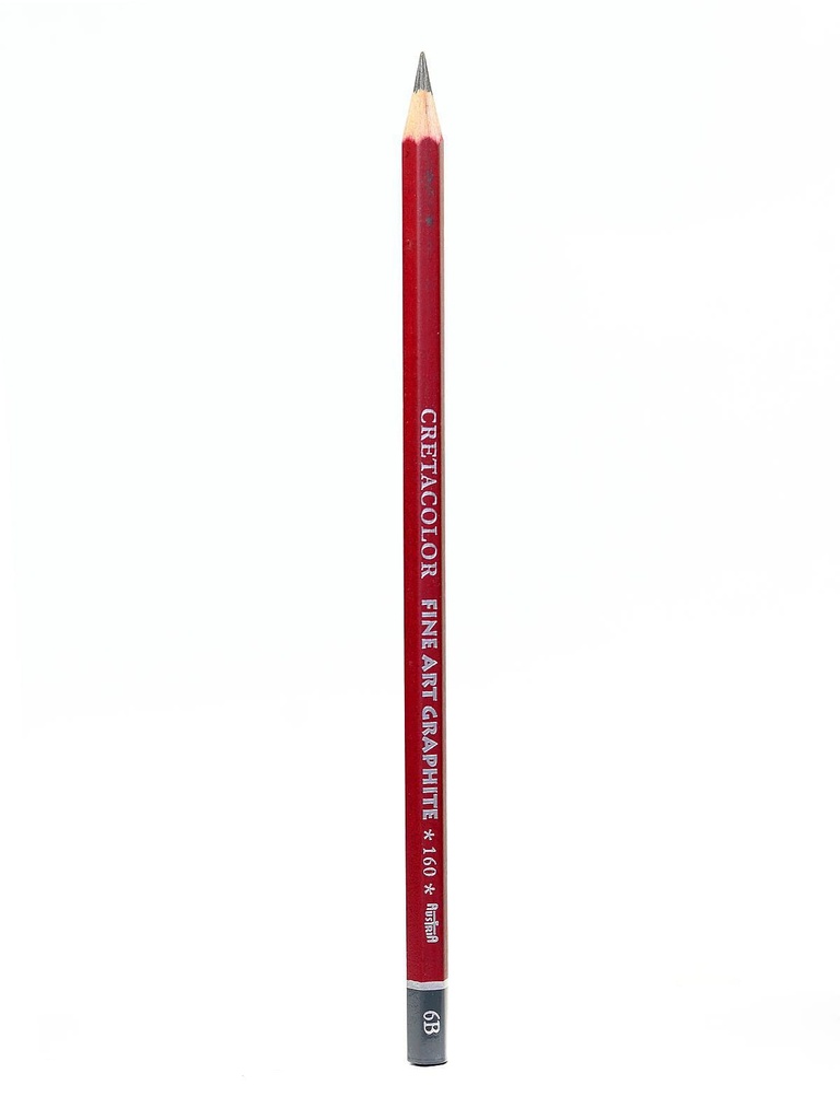 Graphite Pencils - Cleos Fine Art Red/Grey - 6B