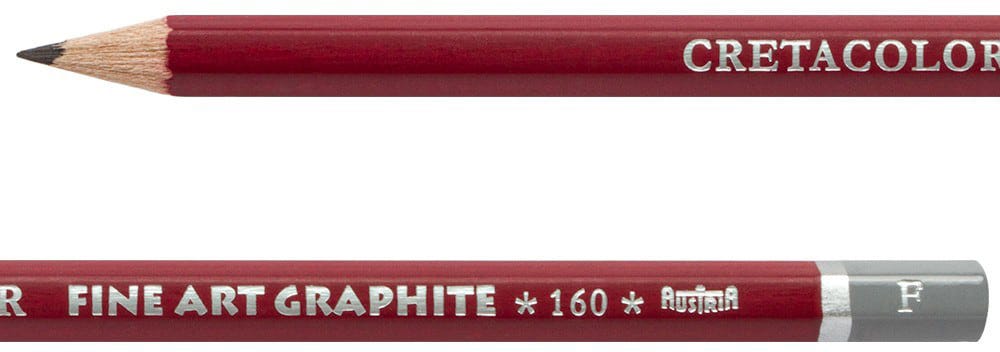Graphite Pencils - Cleos Fine Art Red/Grey - F