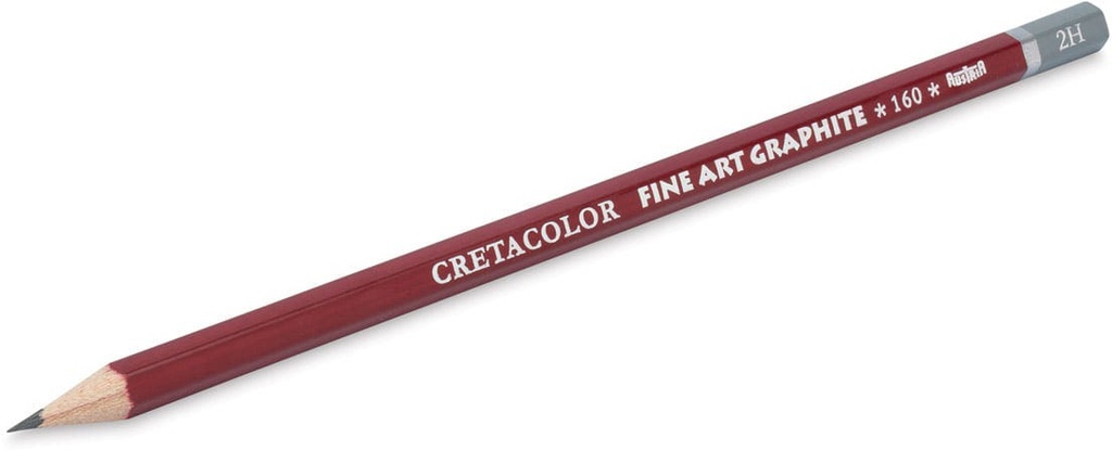 Graphite Pencils - Cleos Fine Art Red/Grey - 2H