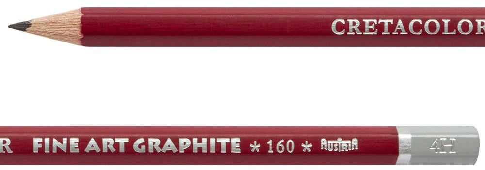Graphite Pencils - Cleos Fine Art Red/Grey - 4H
