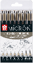 Sakura Pigma Micron fineliner set | 8 pens, Light Cool Gray & Cool Gray