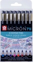 Sakura Pigma Micron PN set | 8 colors